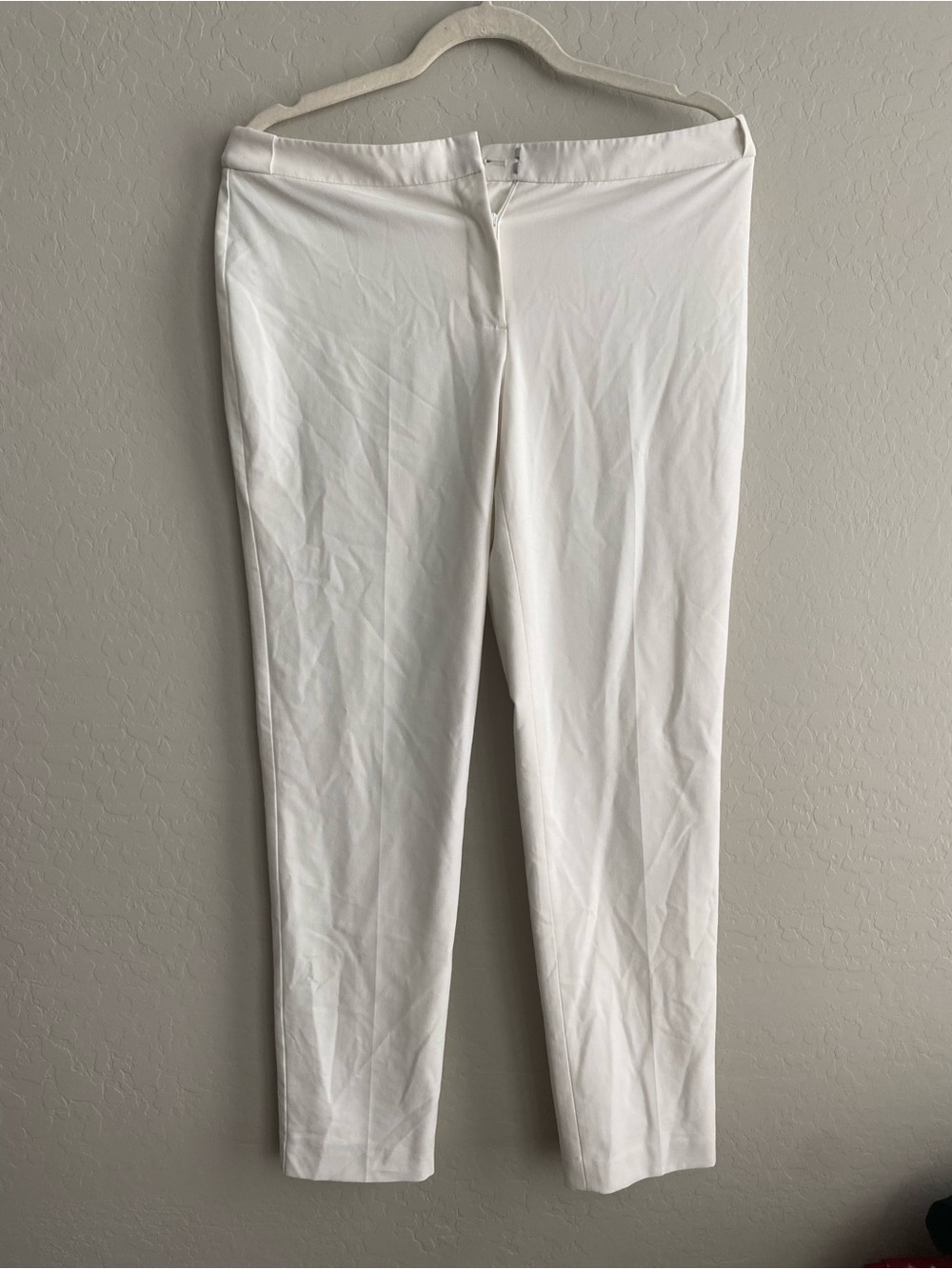 Calvin Klein White Slim Fit Dress Pants Trouser Size 6